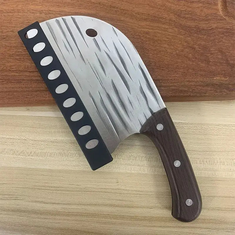 Modern black patterned knife blade protector set kitchen sheath