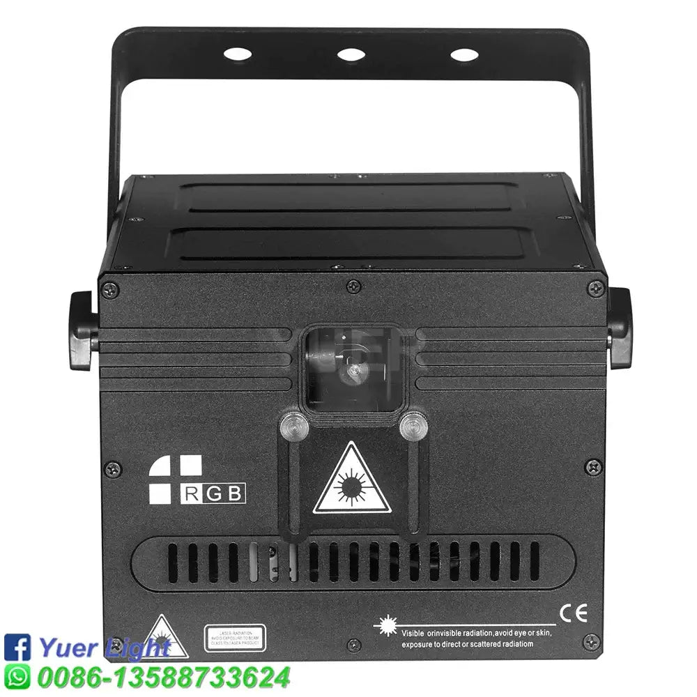 Modern black rgb animation laser light – club and party scanner