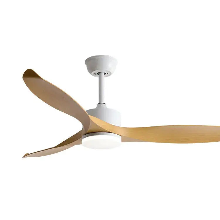 Modern black walnut grain ceiling fan with led light bedroom fan