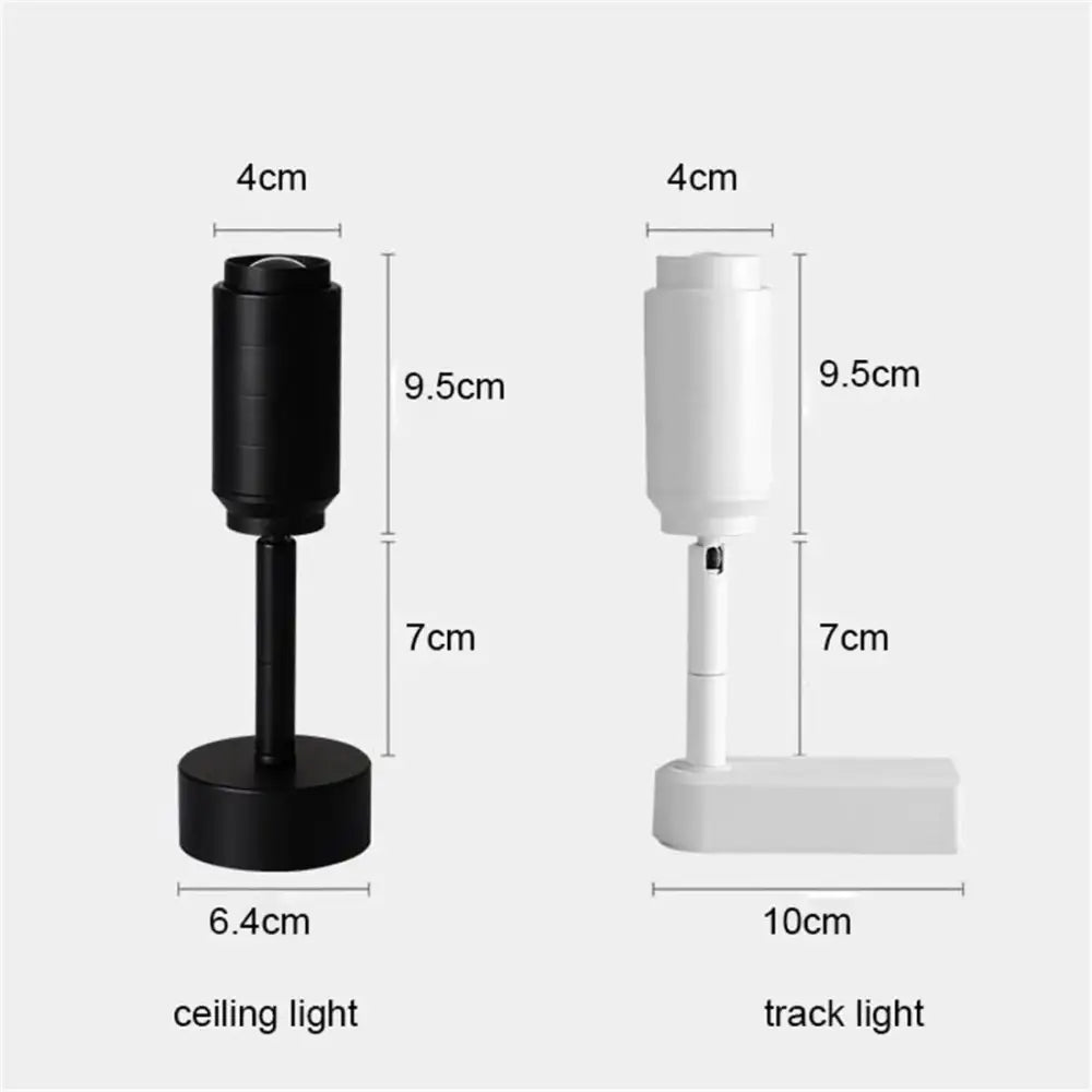 Modern black & white adjustable beam led ceiling lamp living room