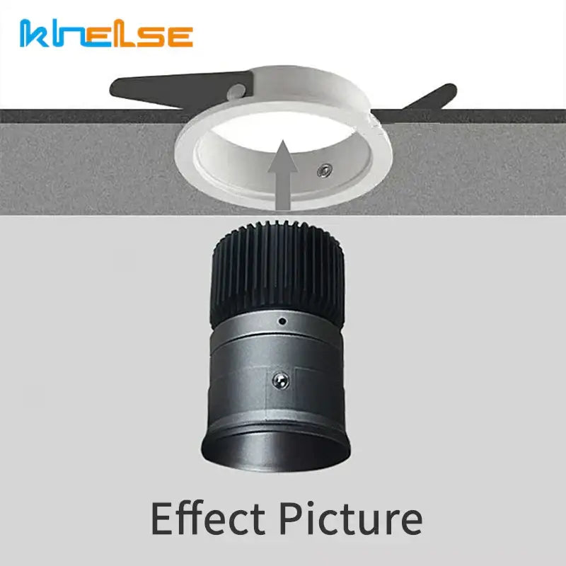 Modern black & white adjustable gu10 mr16 ceiling downlight bedroom