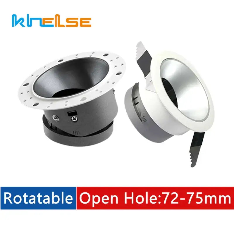 Modern black & white adjustable gu10 mr16 ceiling downlight bedroom