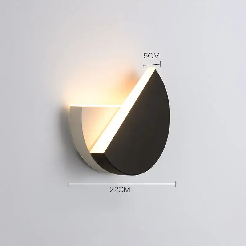 Modern black & white adjustable led wall lamp bedroom sconce
