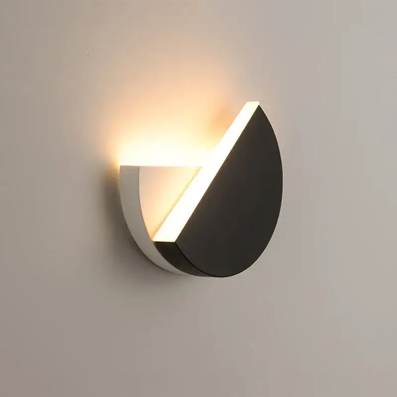 Modern black & white adjustable led wall lamp bedroom sconce