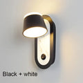 Modern black & white adjustable wall lamp bedroom led light