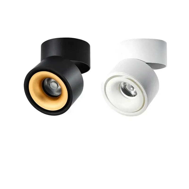 Modern black & white cob led ceiling spot light for living room