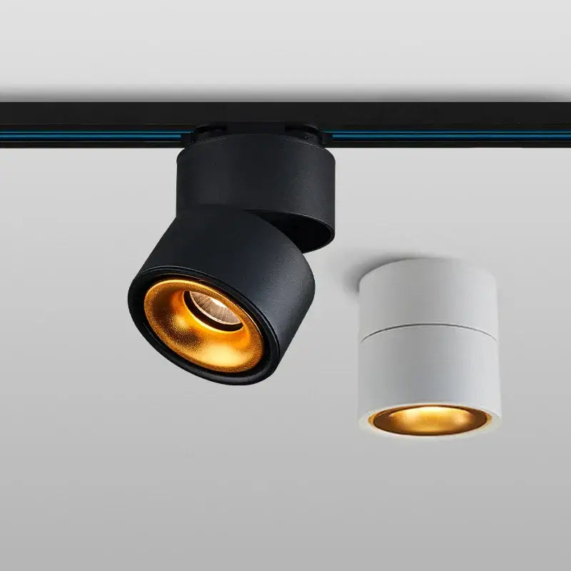 Modern black & white cob led ceiling spot light for living room