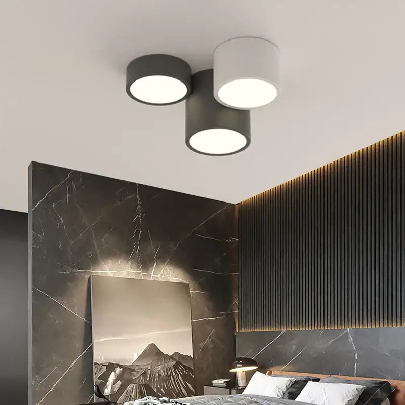 Modern black & white decorbites geometric chandelier bedroom light