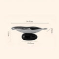 Modern black & white geometric acrylic fruit plate kitchen tray