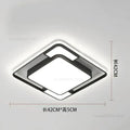 Modern black & white geometry led ceiling light living room decor