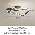 Modern black & white infinity led ceiling light bedroom
