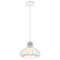Modern black & white iron cage pendant lights for kitchen decor