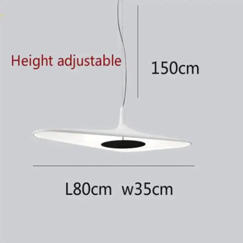 Modern black & white irregular resin pendant light for dining room