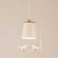 Modern black & white led bird wall sconce living room light