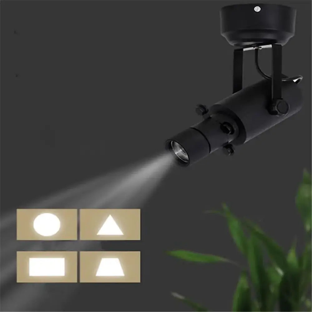 Modern black & white led track light gallery spotlight