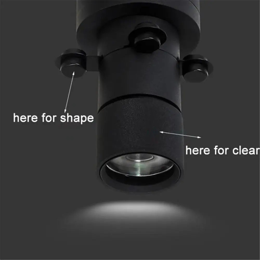 Modern black & white led track light gallery spotlight
