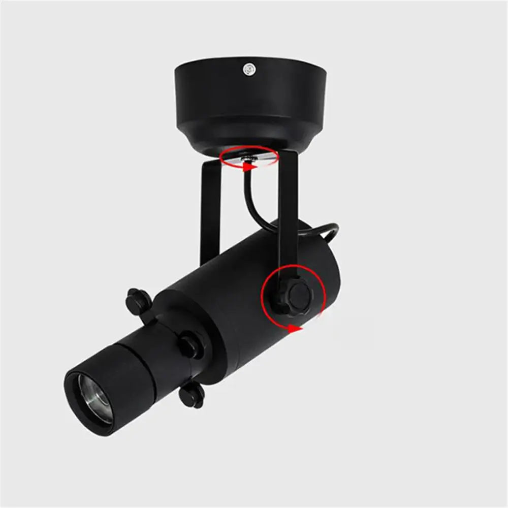 Modern black & white led track light gallery spotlight