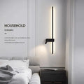 Modern black & white led wall spot light bedroom sconce adjustable arm