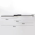 Modern black & white linear led ceiling light for living room