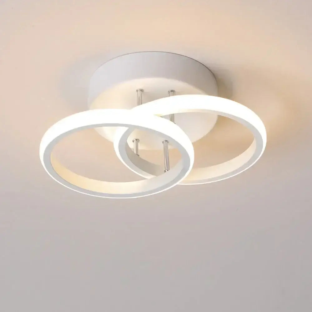 Modern black & white minimalist led ceiling light living room