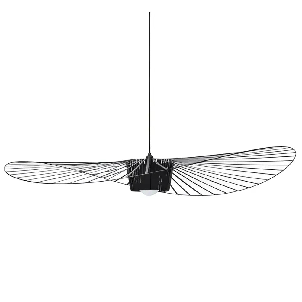 Modern black wing designer pendant ceiling chandelier living room