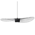 Modern black wing designer pendant ceiling chandelier living room