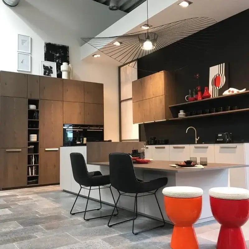 Modern black wing designer pendant ceiling chandelier living room