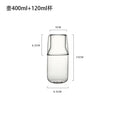 Modern borosilicate glass drinkware set kitchen carafe and tumbler