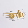 Modern brass adjustable e27 led wall lamp bedroom reading light