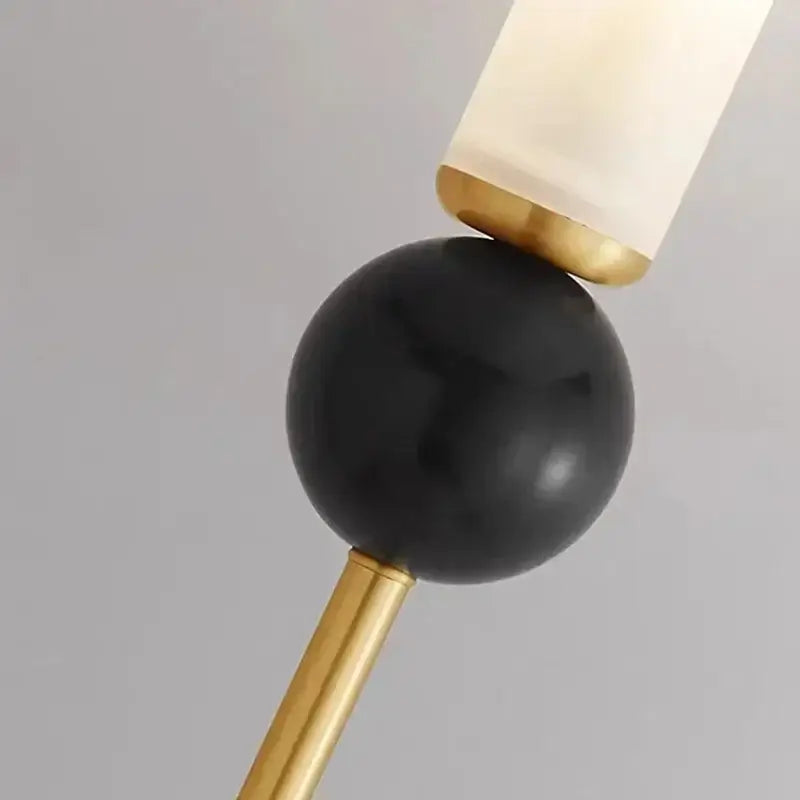 Modern brass and black decorbites foyer hallway lamp living room sconce