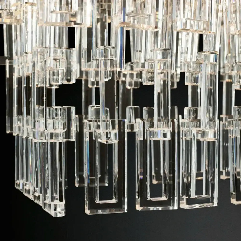 Modern brass and crystal wall sconce living room art deco light