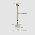 Modern brass crystal led ceiling light bedroom pendant
