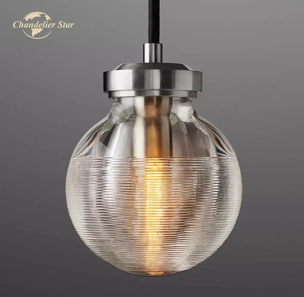 Modern brass decorbites crystal pearl pendant light kitchen glass