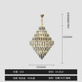 Modern brass designer led crystal chandelier dining room light
