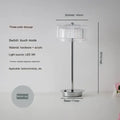 Modern brass diamond touch desk lamp bedroom crystal light