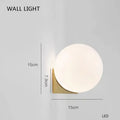 Modern brass floor lamp with six spheres for living room decor