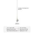 Modern brass glass ball led chandelier – dining room pendant light