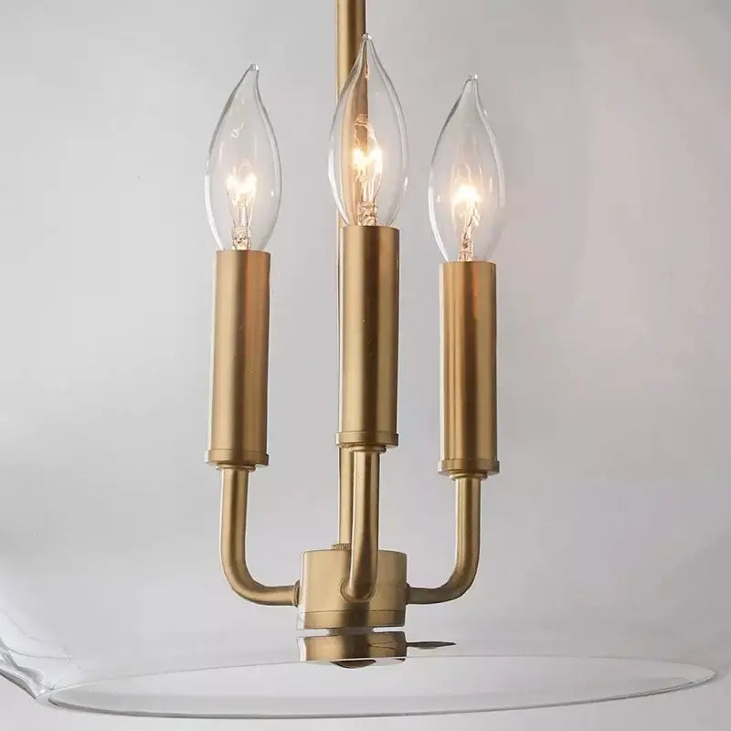 Modern brass glass ball led chandelier for dining room decor