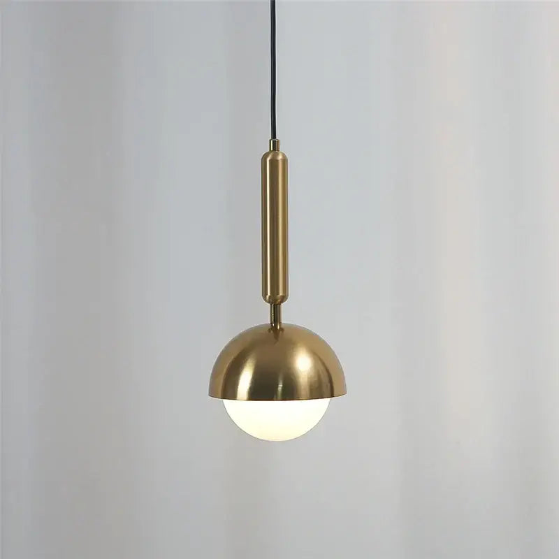 Modern brass glass ball led pendant chandelier for dining room