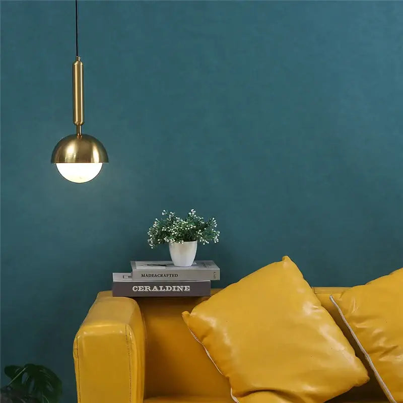 Modern brass glass ball led pendant chandelier for dining room