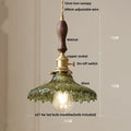 Modern brass textured glass led pendant light kitchen set