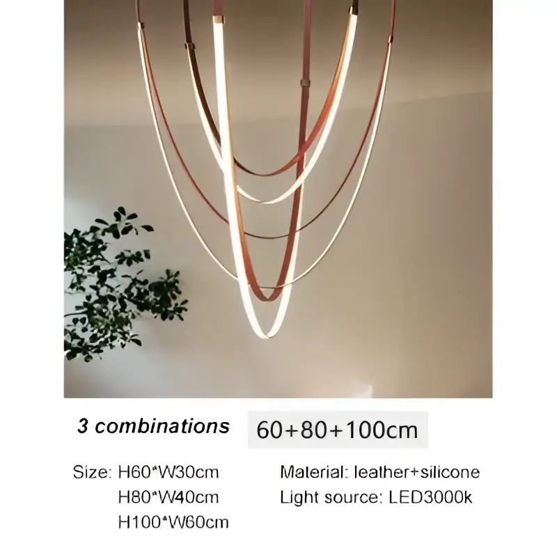 Modern brown & white decorbites designer belt light dining room