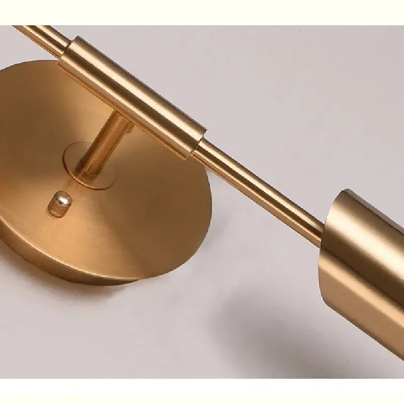 Modern brushed brass golden wall lamp for luxury bedroom decor