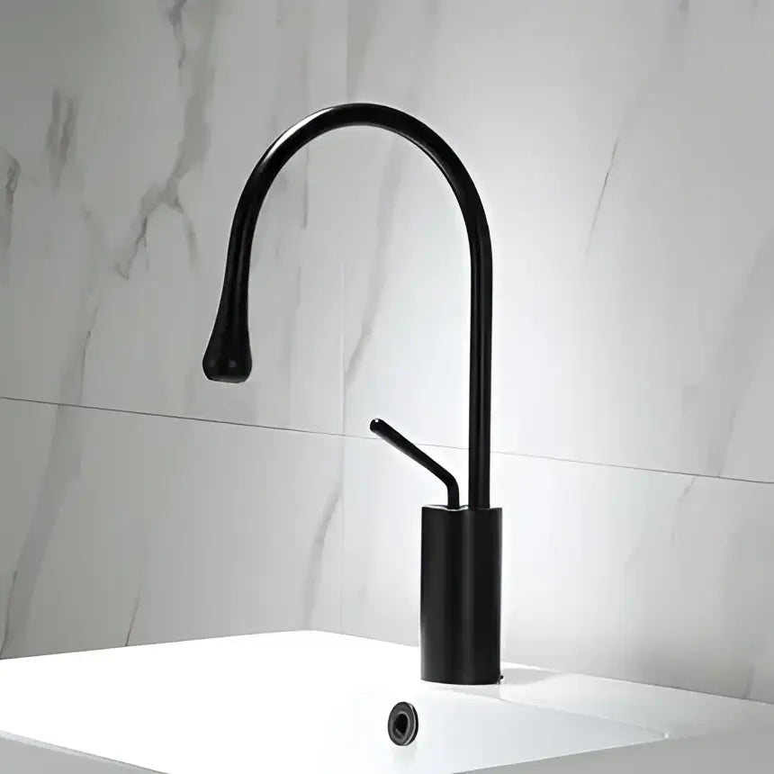 Modern brushed gold basin faucet bathroom swivel sink crane