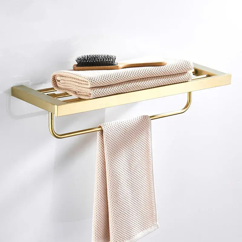 Modern brushed matt gold decorbites bath set bathroom accessories