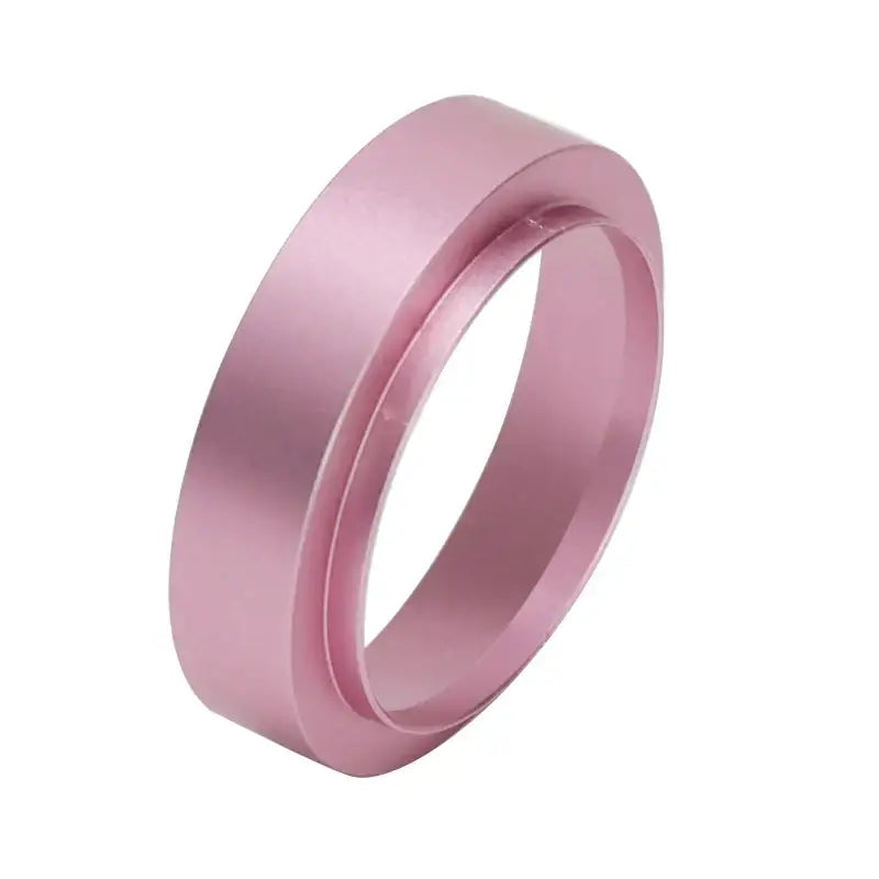 Modern brushed stainless steel espresso dosing ring kitchen tool