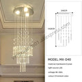Modern cascading decorbites crystal chandelier for living room