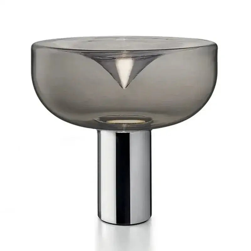 Modern chrome aella glass table lamp bedroom decor
