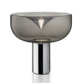 Modern chrome aella glass table lamp bedroom decor