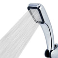 Modern chrome & black rainfall shower head bathroom handheld